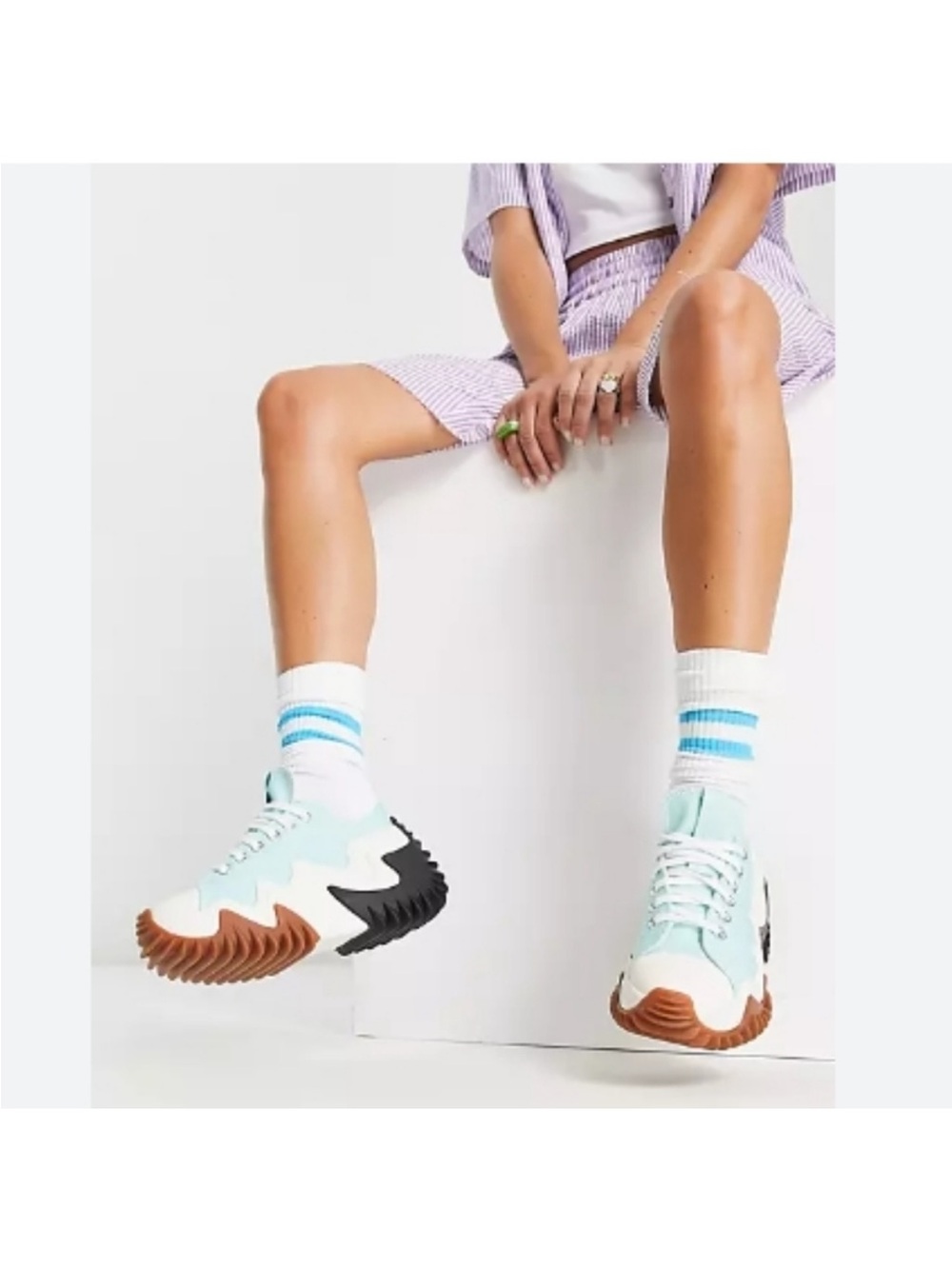 Converse Run Star Motion CX Platform - Light Dew - W6 Platform Streetwear Y2K - Picture 8 of 8